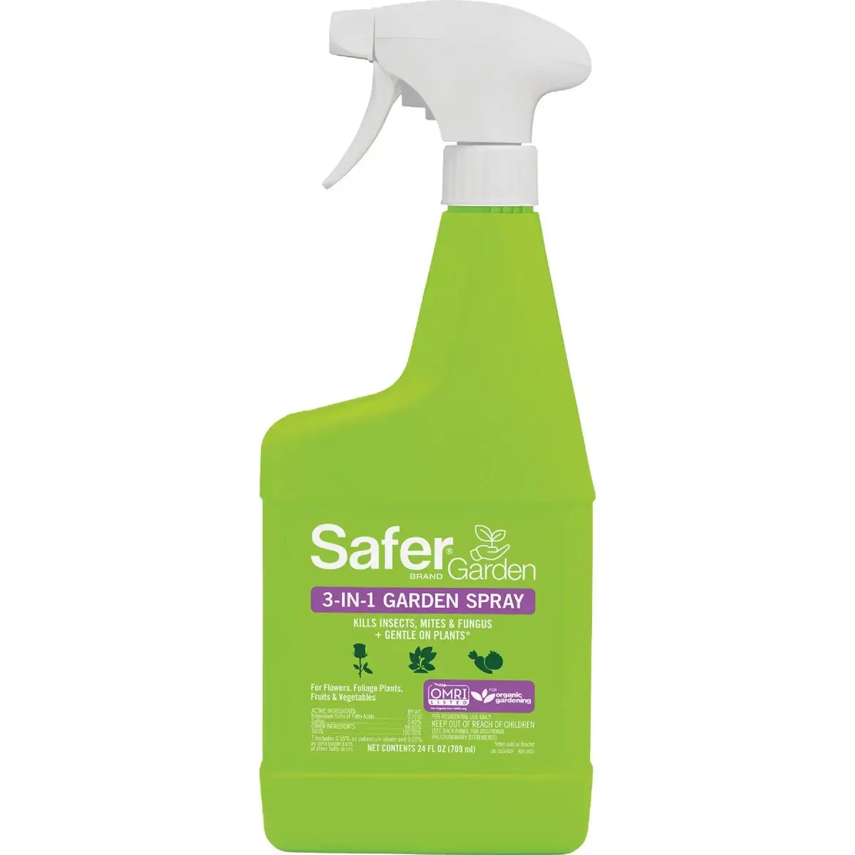 Safer Brand Garden 3-In-1 24 Oz. Ready To Use Trigger Spray Insecticidal Soap with Fungicide Insect Killer SG5452 Safer Brand Garden 3-In-1 24 Oz. Ready To Use Trigger Spray Insecticidal Soap with Fungicide Insect Killer SG5452