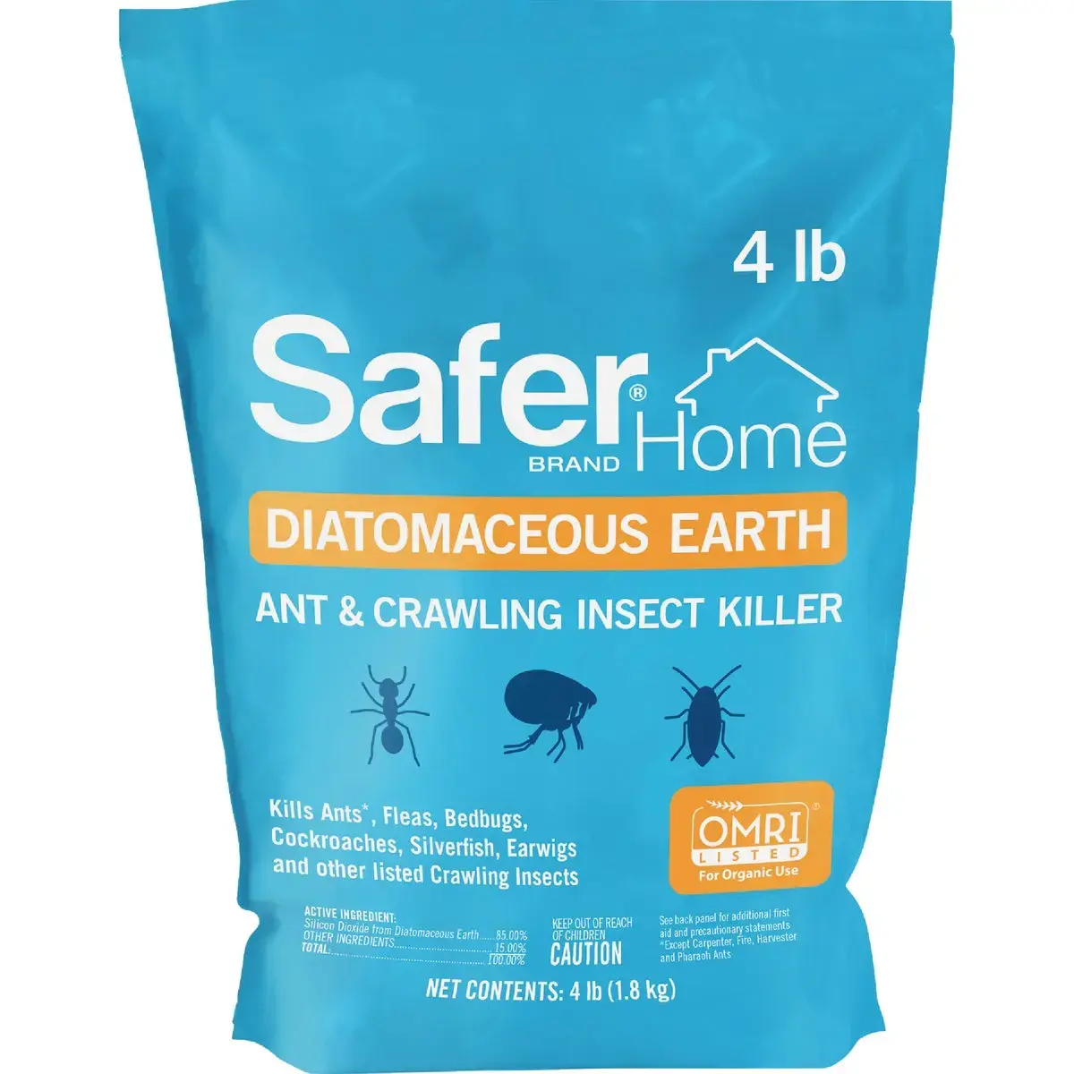 Safer Brand Home 4 Lb. Ready To Use Diatomaceous Earth Crawling Insect Killer SH51703