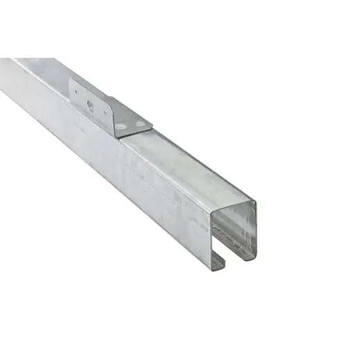 5110 8' Face Mount Box Rail Galvanized Finish 5110 8' Face Mount Box Rail Galvanized Finish