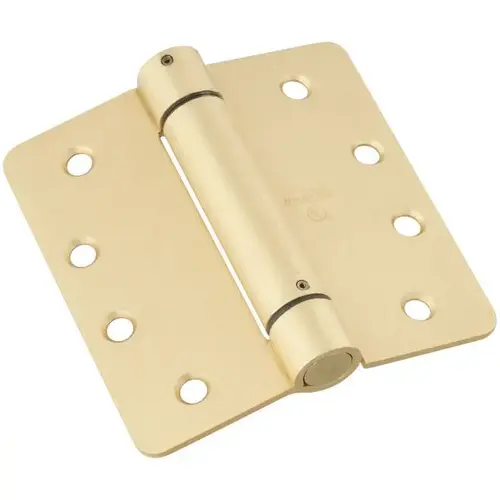 V521 4" x 4" Spring Hinge Brass Finish - pack of 2