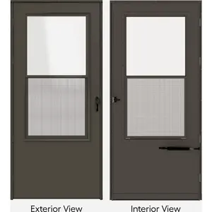 LARSON 029842U Life-Core Composite Surface Single-Vent Storm Door