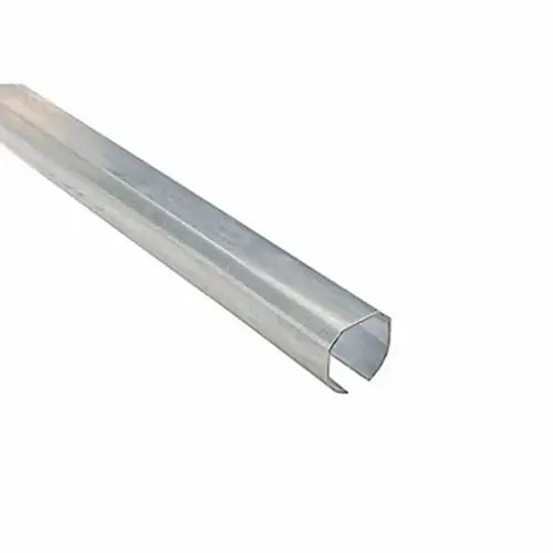 5400 12' Plain Round Rail Galvanized Finish 5400 12' Plain Round Rail Galvanized Finish