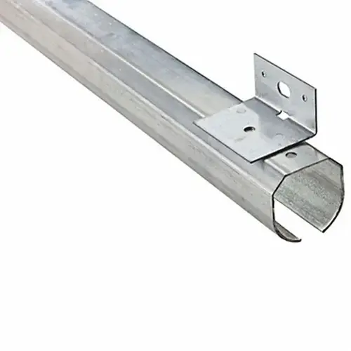 5430 12' Face Mount Round Rail Galvanized Finish - pack of 2 5430 12' Face Mount Round Rail Galvanized Finish - pack of 2