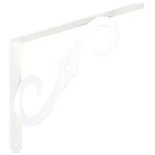 152BC 10" x 7" Ornamental Shelf Bracket Antique White Finish 152BC 10" x 7" Ornamental Shelf Bracket Antique White Finish