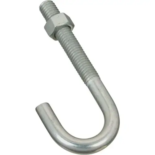 2195BC 3/8" x 3-3/4" J Bolt Zinc Plated Finish - pack of 10 2195BC 3/8" x 3-3/4" J Bolt Zinc Plated Finish - pack of 10