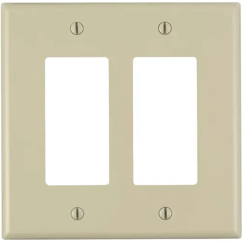 Decora 2-Gang Midway Nylon Decorator/Rocker Wall Plate - Ivory Decora 2-Gang Midway Nylon Decorator/Rocker Wall Plate - Ivory