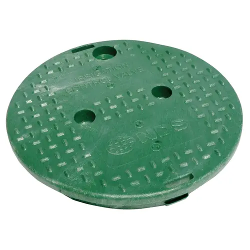 10" Green Only Round Irrigation Control Valve Box Lid