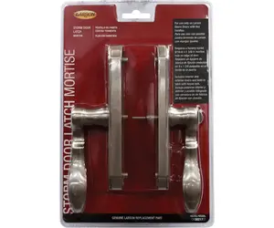 LARSON CH3021701 Mortise Latch M2 Brushed Nickel Silver Zinc