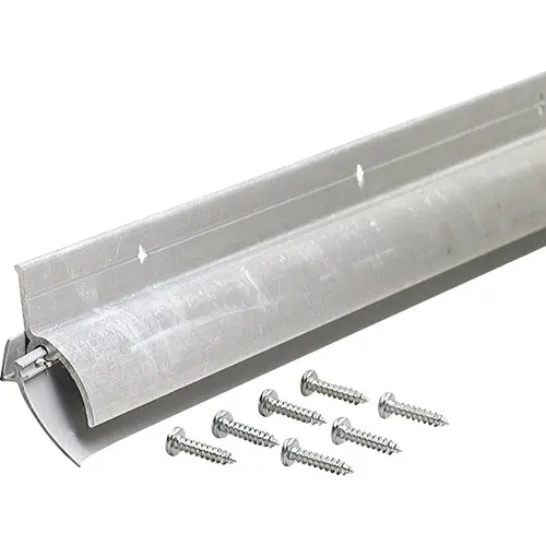 M-D 68726 Door Sweep, 36 in L, 1-7/8 in W, Aluminum Flange, Vinyl