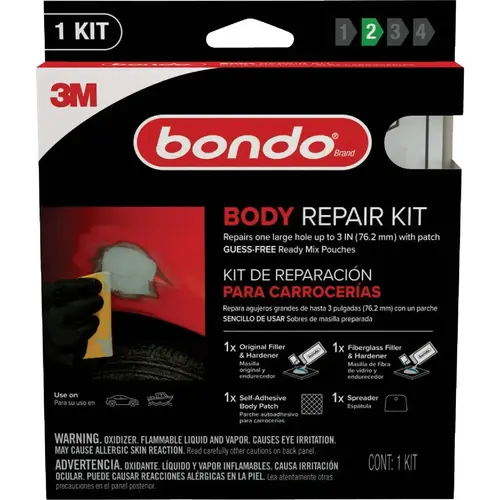 Body Repair Kit, 2 oz Pouch, Paste Red Body Repair Kit, 2 oz Pouch, Paste Red