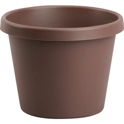 6 In. Dia. Chocolate Poly Classic Flower Pot 6 In. Dia. Chocolate Poly Classic Flower Pot