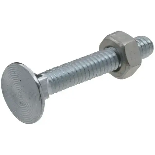 V7652 Flat Head Carriage Bolt & Nut Zinc Plated Finish - pack of 5 V7652 Flat Head Carriage Bolt & Nut Zinc Plated Finish - pack of 5