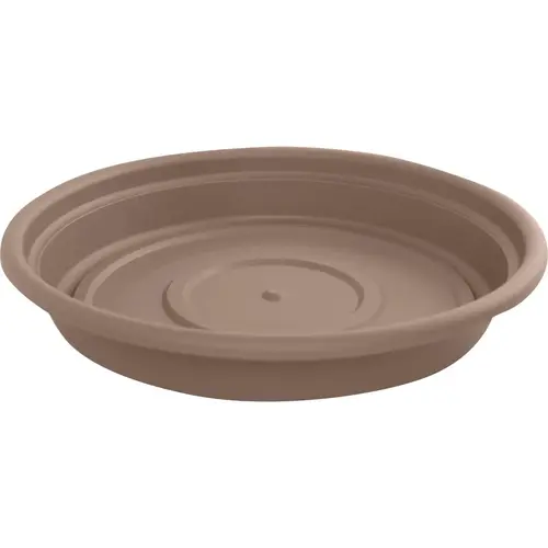 20 In. Chocolate Poly Classic Flower Pot Saucer