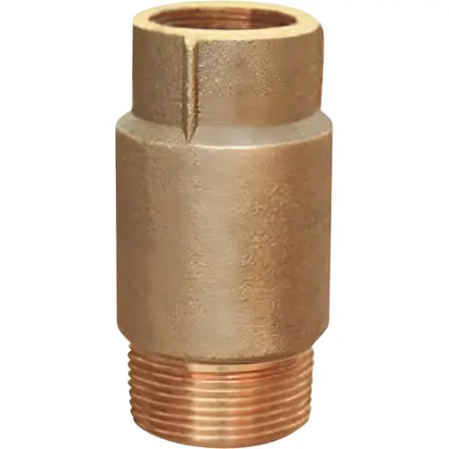 1" F X 1-1/4" M Silicon Bronze Spring Loaded Check Valve, Silicon Bronze Material, 400 Psi Pressure Rating 1" F X 1-1/4" M Silicon Bronze Spring Loaded Check Valve, Silicon Bronze Material, 400 Psi Pressure Rating