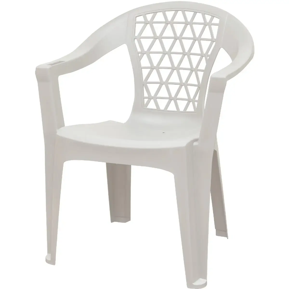 Adams 258371 Chair Penza White Polypropylene Frame Stackable Buy Now