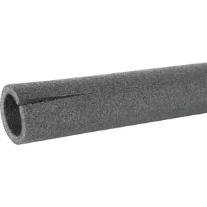 Tundra PC12178UWTU2 1/2 In. Wall Semi-Slit Polyethylene Pipe Insulation Wrap, 1-1/2 In. x 6 Ft. Fits Pipe Size 1-1/2 In. Iron Charcoal
