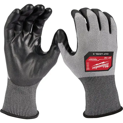 Medium Cut Level 3 High Dexterity Polyurethane Dipped Gloves Gray Medium Cut Level 3 High Dexterity Polyurethane Dipped Gloves Gray