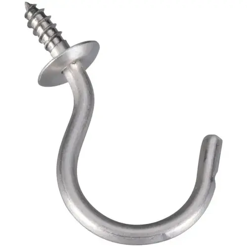 V2022 1-1/2" Cup Hook Stainless Steel Finish V2022 1-1/2" Cup Hook Stainless Steel Finish