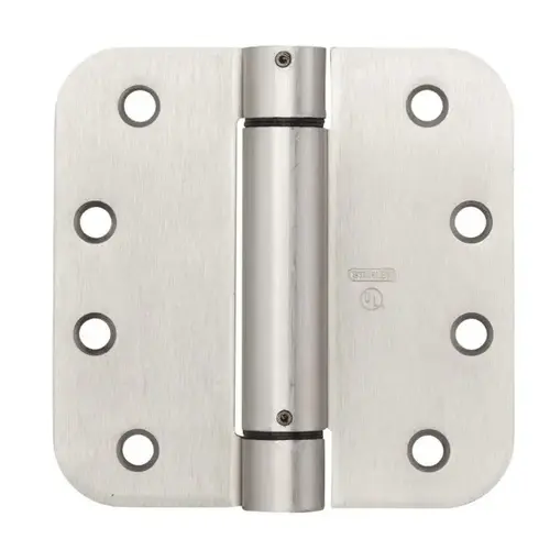 V522 4" x 4" 5/8" Radius Spring Hinge Satin Nickel Finish - pack of 2 V522 4" x 4" 5/8" Radius Spring Hinge Satin Nickel Finish - pack of 2