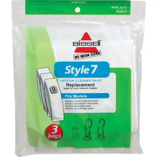 Vacuum Cleaner Bags, Style 7 pack of 3 Vacuum Cleaner Bags, Style 7 pack of 3