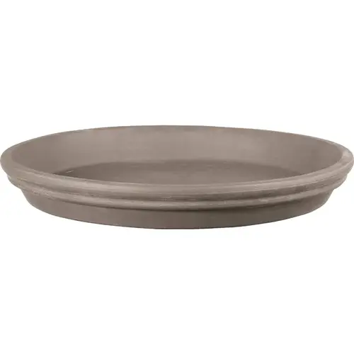 4.3 In. Grafite Clay Standard Saucer Dark Basalt 4.3 In. Grafite Clay Standard Saucer Dark Basalt