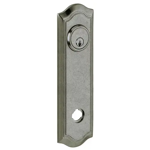 10-3/20" Bethpage Entry Rose Pair Distressed Antique Nickel Finish 10-3/20" Bethpage Entry Rose Pair Distressed Antique Nickel Finish