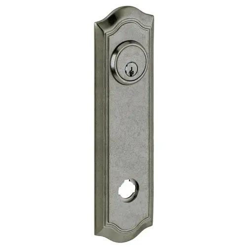 10-3/20" Bethpage Privacy Rose Pair Distressed Antique Nickel Finish 10-3/20" Bethpage Privacy Rose Pair Distressed Antique Nickel Finish