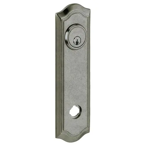 10-3/20" Bethpage Passage Rose Pair Distressed Antique Nickel Finish 10-3/20" Bethpage Passage Rose Pair Distressed Antique Nickel Finish