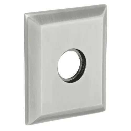 3-2/9" Square Privacy Rose Pair Satin Chrome Finish 3-2/9" Square Privacy Rose Pair Satin Chrome Finish