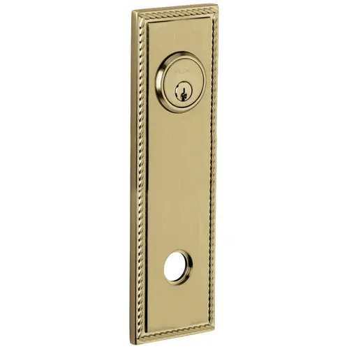 9-2/5" Square Rope Entry Rose Pair Vintage Brass Finish 9-2/5" Square Rope Entry Rose Pair Vintage Brass Finish