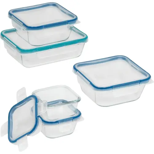 Total Solution Glass Storage Container Set (10-Piece)