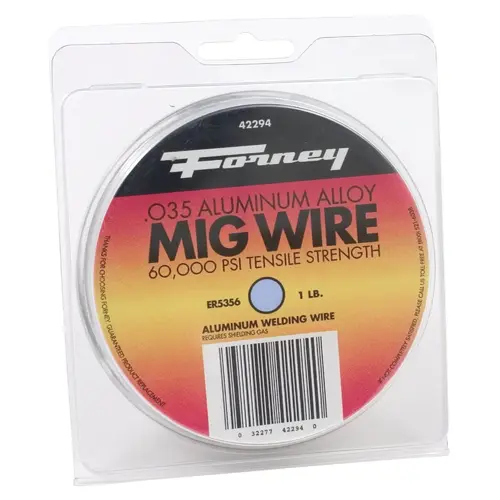 ER5356, Aluminum MIG Welding Wire, .035 In. x 1 Lb. ER5356, Aluminum MIG Welding Wire, .035 In. x 1 Lb.