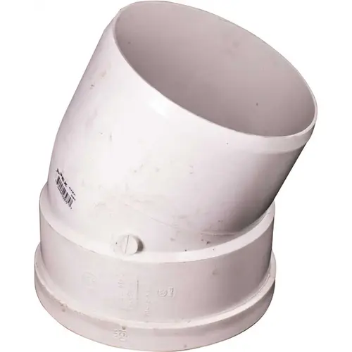 6" PVC Sewer 22-1/2 Elbow Sdr35 - Gxsp
