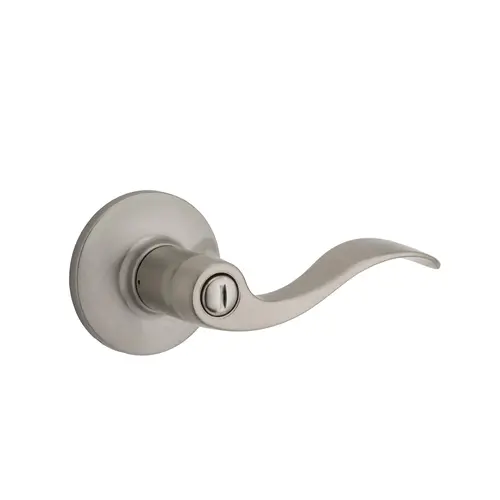 Layton Lever Privacy Lock with RCAL Latch and RCS Strike Satin Nickel Finish