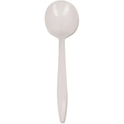 Medium-Weight Soup Spoon White