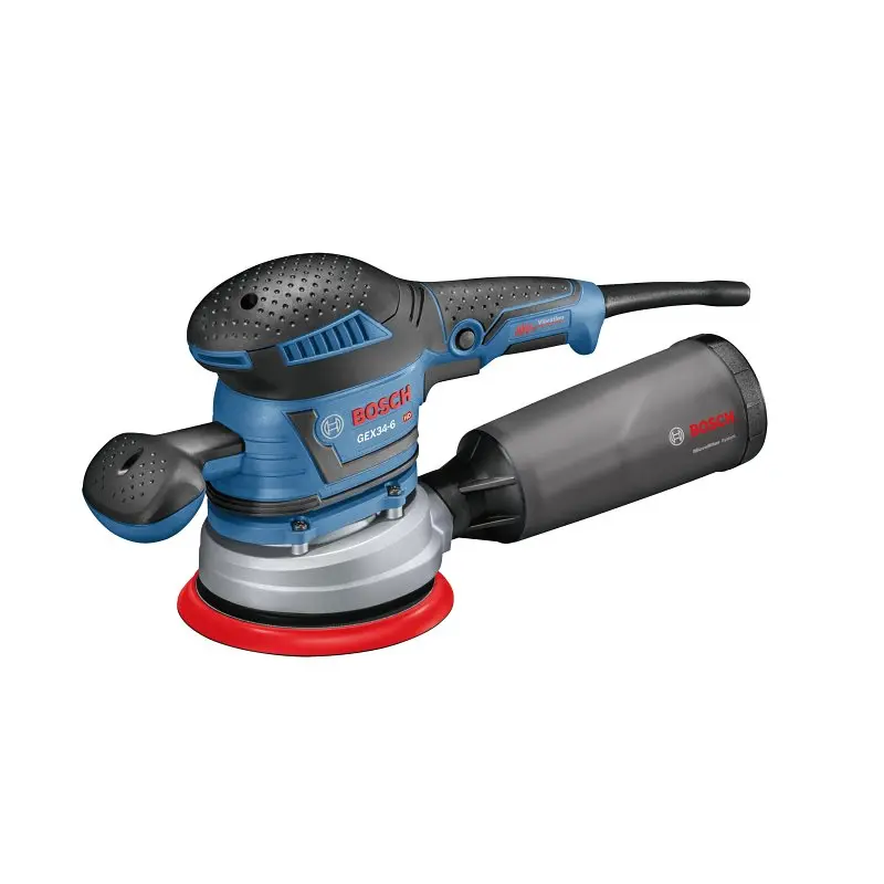 Bosch Random Orbit Sander/Polisher 3.3 A 5/32 in Spindle 6 in Pad/Disc Dual-Bearing Pad/Disc GEX34-6N Bosch Random Orbit Sander/Polisher 3.3 A 5/32 in Spindle 6 in Pad/Disc Dual-Bearing Pad/Disc GEX34-6N