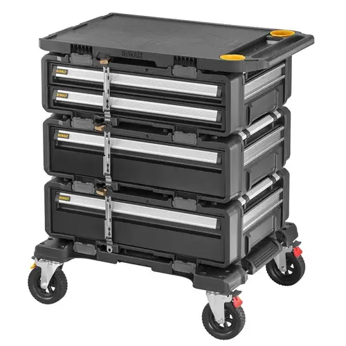 DXL TOUGHSYSTEM 2.0 Series 5-in-1 Modular Workstation, 32 gal, 25.8 in OAW, 39 in OAH, 34 in OAD, Black DXL TOUGHSYSTEM 2.0 Series 5-in-1 Modular Workstation, 32 gal, 25.8 in OAW, 39 in OAH, 34 in OAD, Black