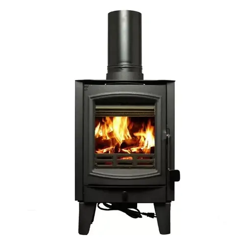 Tiny Wood Stove, 16-3/8 in W, 18-3/4 in D, 26-7/8 in H, 26,000 Btu Heating, Steel, Black, Metallic Tiny Wood Stove, 16-3/8 in W, 18-3/4 in D, 26-7/8 in H, 26,000 Btu Heating, Steel, Black, Metallic