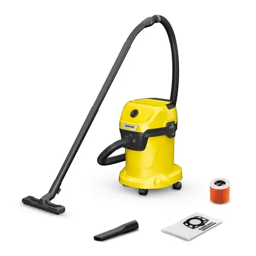 WD 3 Series Wet and Dry Vacuum Cleaner, 4.5 gal, 78 cfm Air, Cartridge, 1000 W, 120 V, Yellow WD 3 Series Wet and Dry Vacuum Cleaner, 4.5 gal, 78 cfm Air, Cartridge, 1000 W, 120 V, Yellow