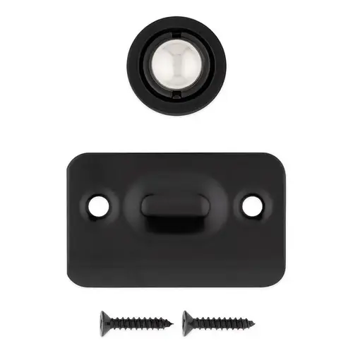 Drive-In Ball Catch, Matte, Black, Door, Wall