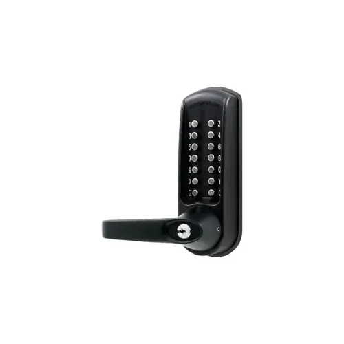 CL600 Series Heavy Duty Gate Lock, Back to Back, 630 Mechanical Lever and Keypad, Marine Grade, BK Black