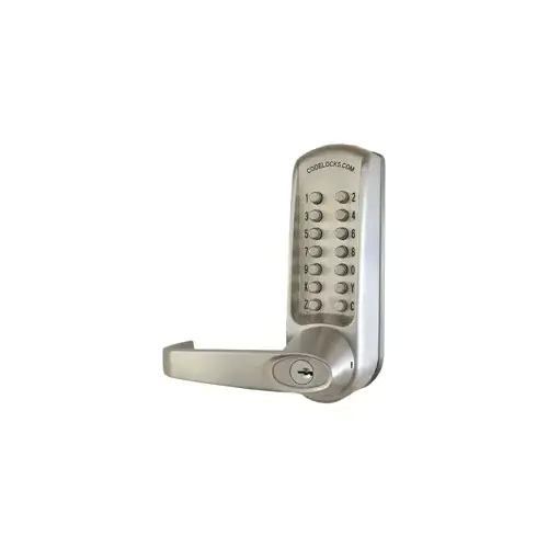 CL600 Series Heavy Duty Gate Lock, Cylindrical Lever, 630 Mechanical-Digital Lock and Keypad, Back to Back, Grade 1, BS Brushed Steel