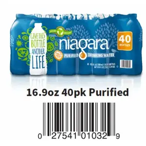 NIAGARA BOTTLING, LLC NDW05L40PDRN Bottled Drinking Water, 16.9 oz   pack of 40