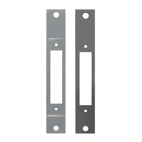 Conversion Plate, Mortise Lock 86 Cut Out to 4-7/8 in. ANSI Strike Prep, Reversible, 8 in. x 1-1/4 in. Aluminum, Prime Coat