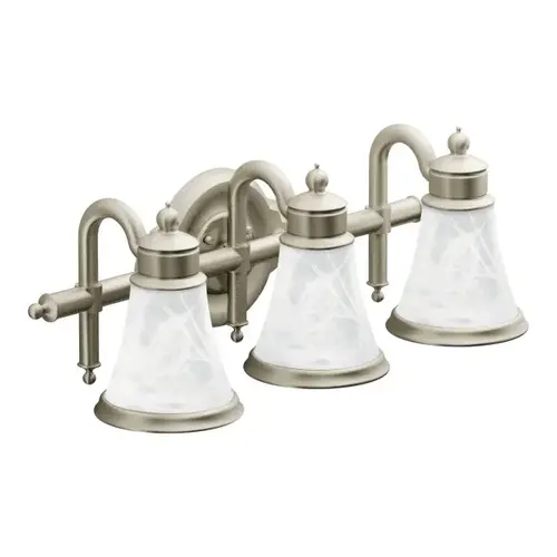 Waterhill Triple Globe Bath Light Brushed Nickel Finish Waterhill Triple Globe Bath Light Brushed Nickel Finish