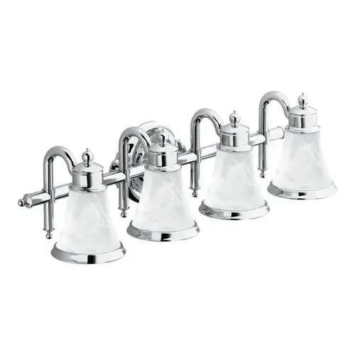 Waterhill Quadruple Globe Bath Light Bright Chrome Finish Waterhill Quadruple Globe Bath Light Bright Chrome Finish