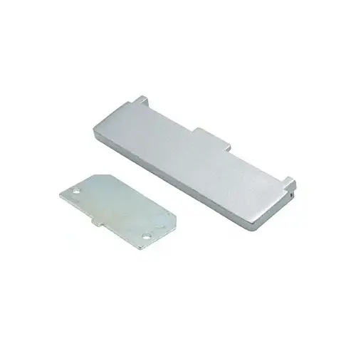 Satin Aluminum Inactive End Cap Assembly for 3100 Series Mid Panel Panic Exit Devices Satin Aluminum Inactive End Cap Assembly for 3100 Series Mid Panel Panic Exit Devices