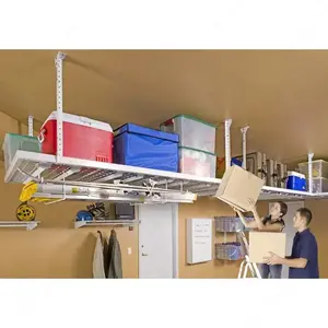 Richelieu Hardware 0016430 HyLoft 96" x 48" Super Pro Ceiling Storage Unit, White