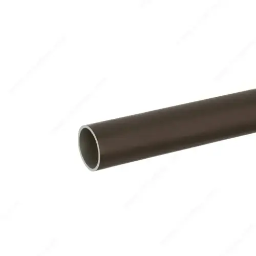 Round Aluminum Rod, 1-5/16" Diameter, 14 Gauge, 8 Ft Length, Wardrobe And Closet Rod, Oil-Rubbed Bronze Finish