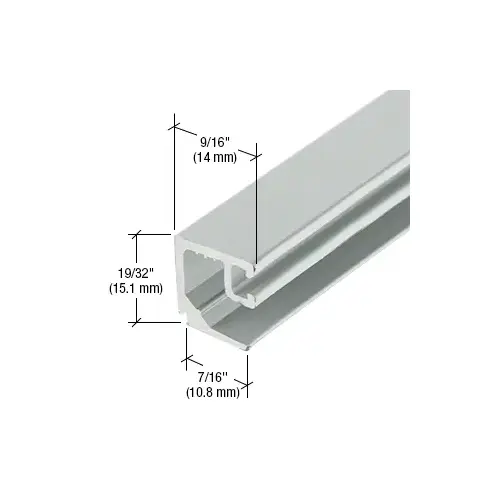 Door Glass Stop for 1/4" Glass, Clear Anodized Class 1 - 24'-2" Door Glass Stop for 1/4" Glass, Clear Anodized Class 1 - 24'-2"